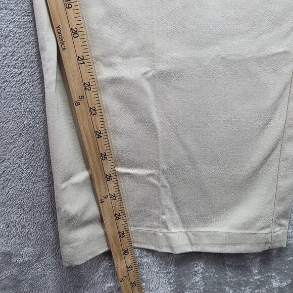 Croft & Barrow Pants Mens 42x30 Khaki Flat Front Easy Care Chino Classic Casual - Picture 7 of 9